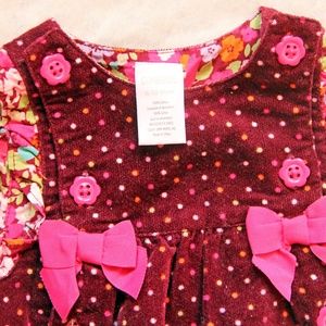 Fancy Velour Romper Overalls